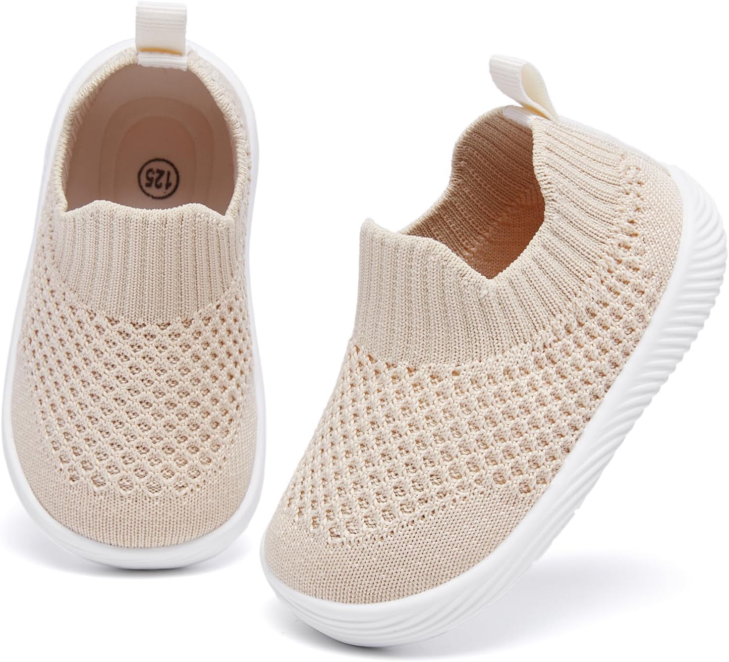 MORENDL Baby Toddler Walking Socks Non-Slip Breathable Unisex Casual Sneakers