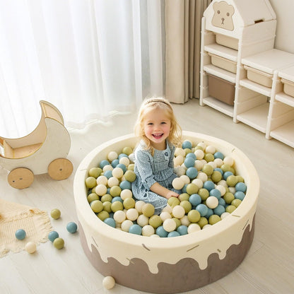 GOGOSO Balls for Ball Pit - Plastic Ball for Toddlers 1-3, Baby Kids Ball Pool Decoration,Creamy