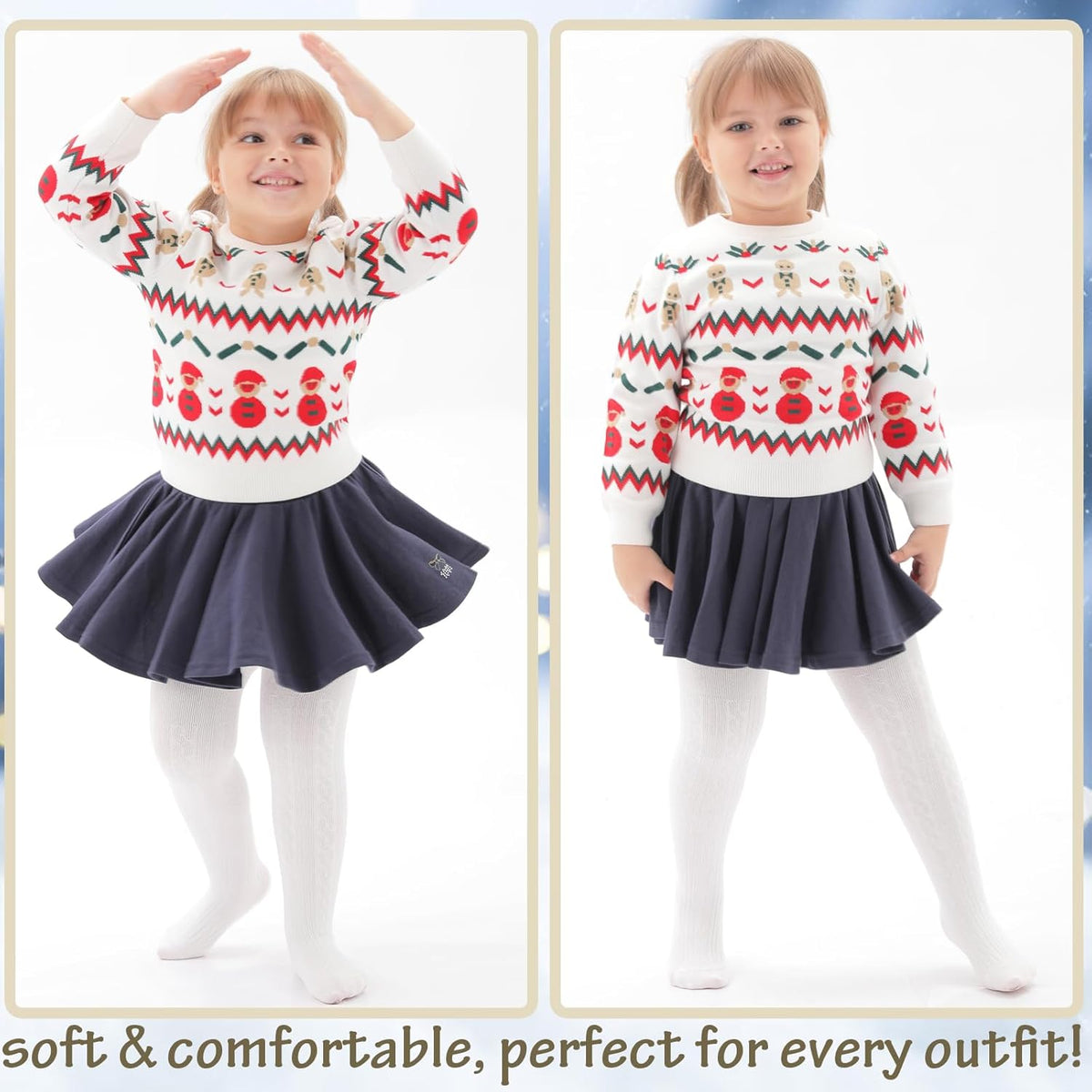 Mini angel Baby Tights Toddler Girl Tights Seamless Cable Knit Leggings Soft Cotton Stockings