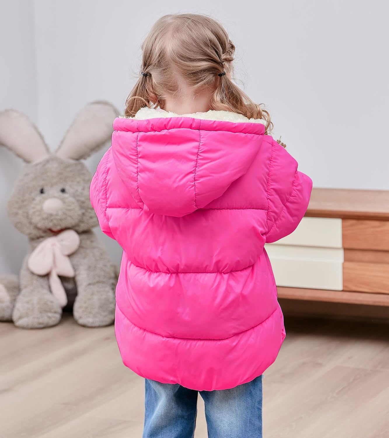 TUONROAD 1-6T Baby Girl Boy Winter Fleece Coats Toddler Warm Puffer Jackets Kids Down Alternative