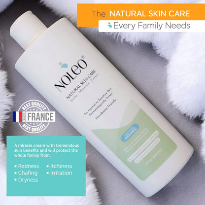 NOLEO Natural Skin Care – Deep Moisturizer for Sensitive Skin | Soothes Redness, Chafing &