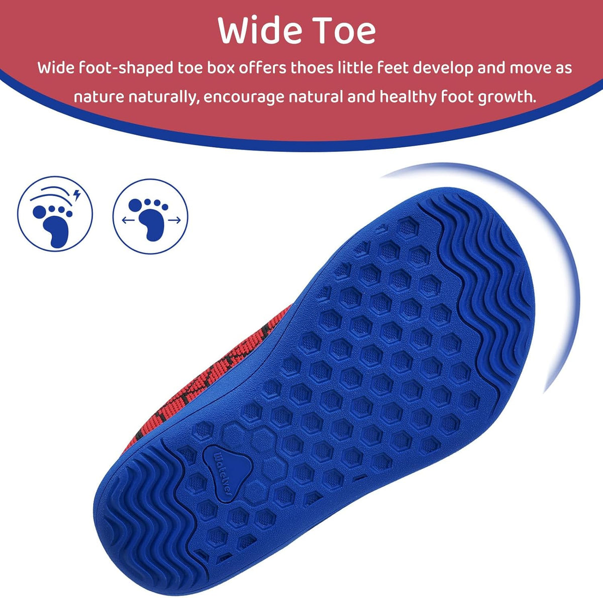 WateLves Toddler Little Kids Wide Barefoot Shoes The First Walking Shoes Girls Boys Breathable Zero