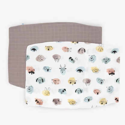 Little Unicorn Standard Pillowcase 2 Pack | Super Soft & Breathable Muslin Fabric | Snug Envelope