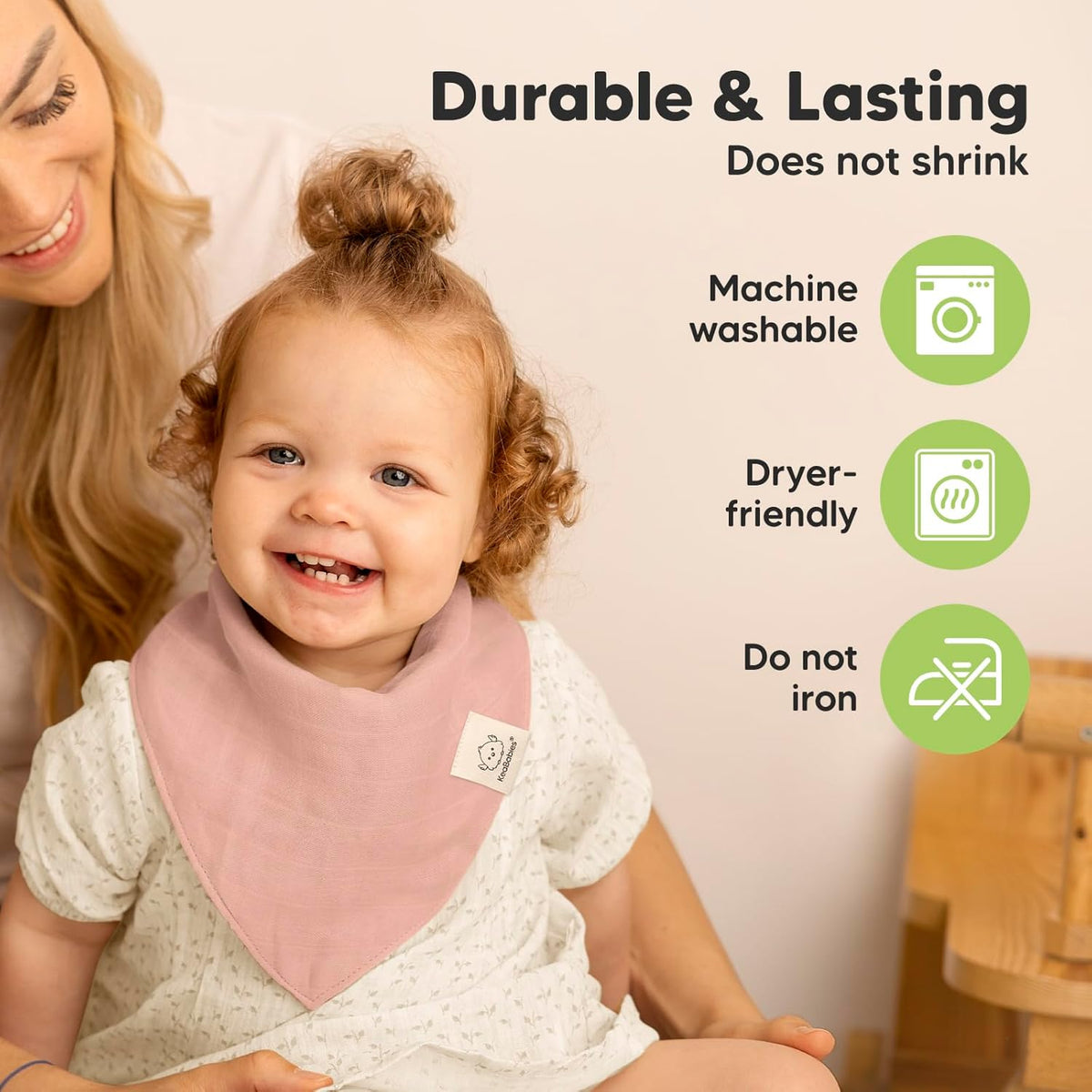 8-Pack Muslin Baby Bibs for Boys, Girls - Muslin Bandana Drool Bibs for Baby Girl & Boy, Drooling