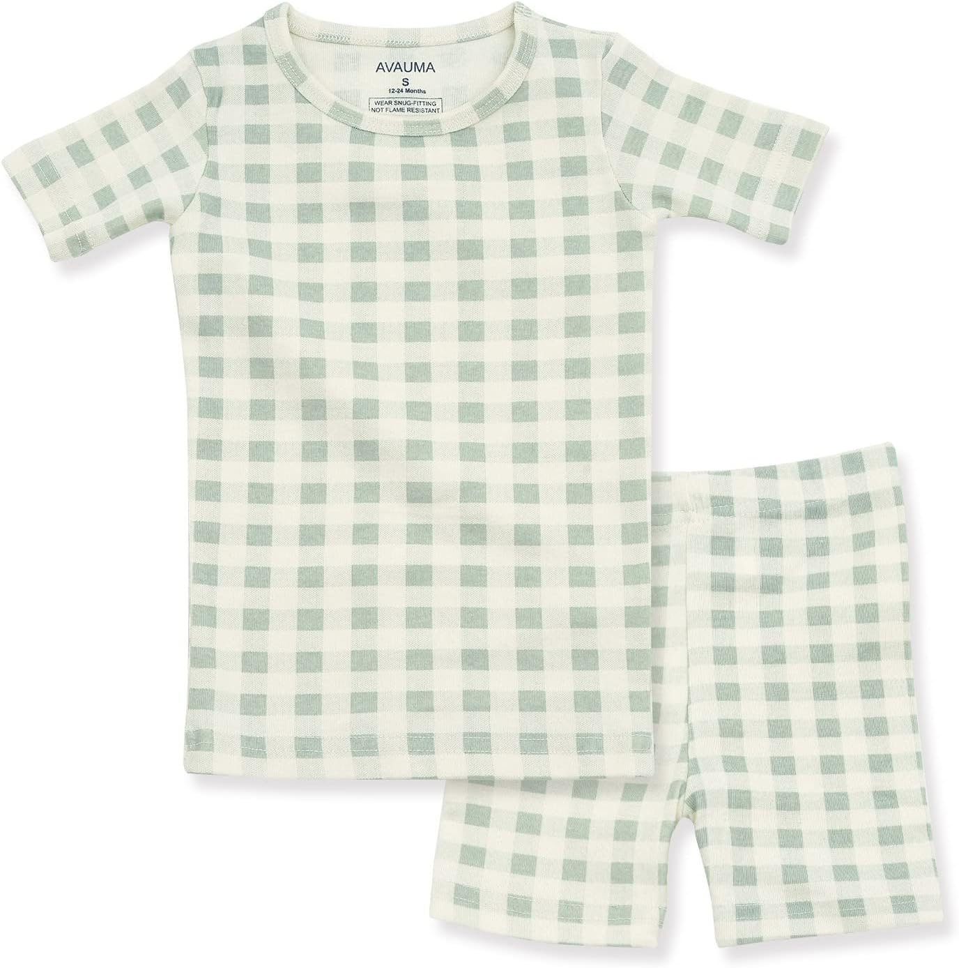 AVAUMA Baby Boys Girls Pajama Set 6M-7T Kids Cute Toddler Snug fit Pattern Design Pjs Cotton