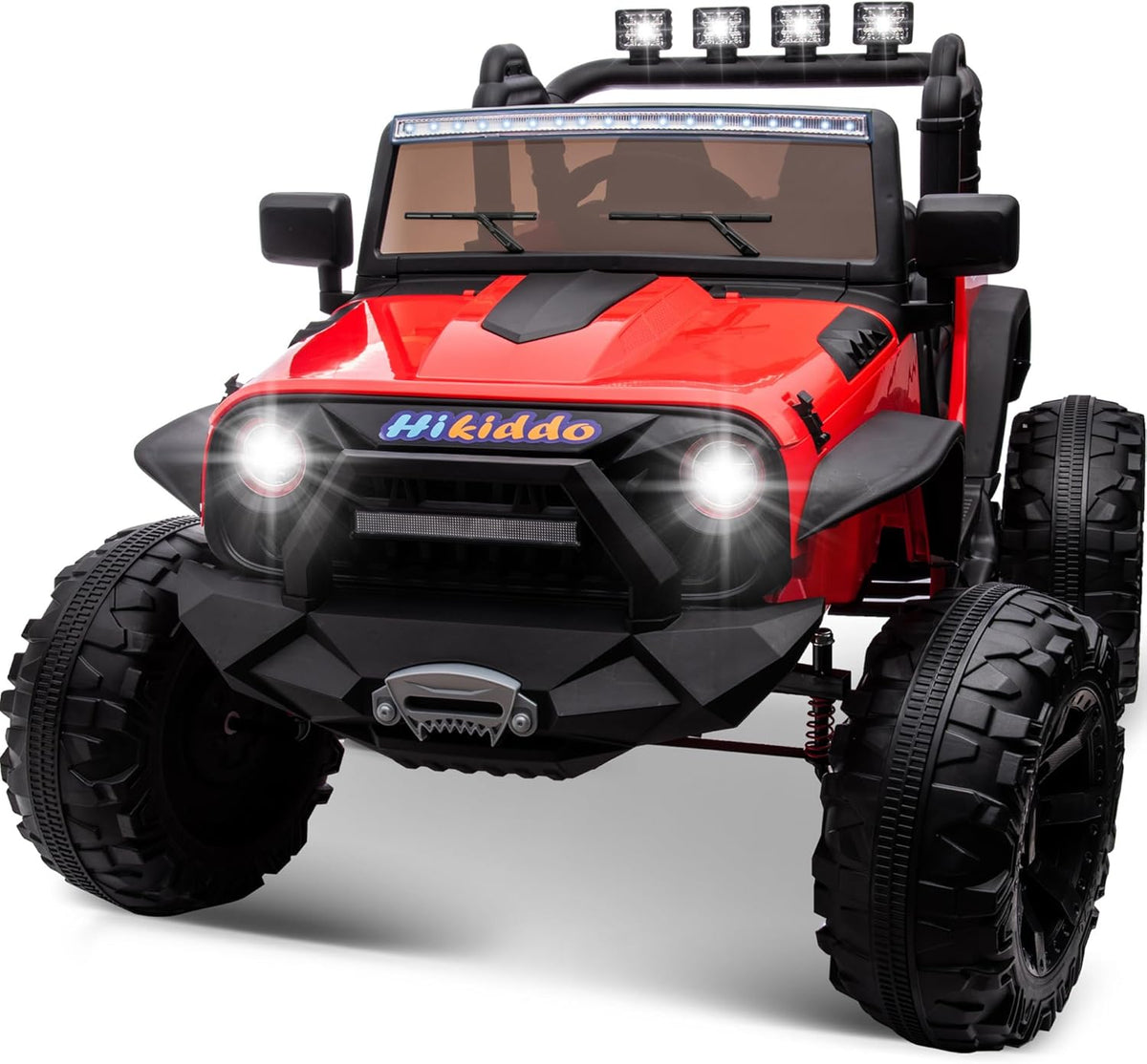 24V 9Ah Ride on Toy for Big Kids, 4WD 2 Seater Ride on Car Truck with Remote Control, 4x200W Motor