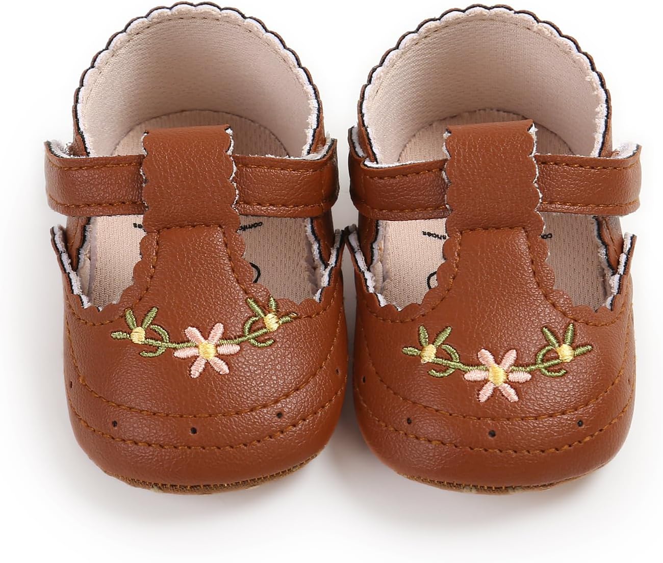 Baby Shoes Mary Jane Flats Non Slip Soft Sole Infant Toddler Sneakers First Walkers Party Christmas