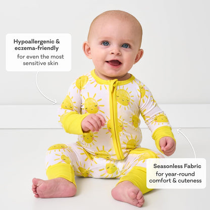 Little Sleepies Pajamas for Baby Boys & Girls, Viscose from Bamboo Baby Pajamas, Preemie & Newborn