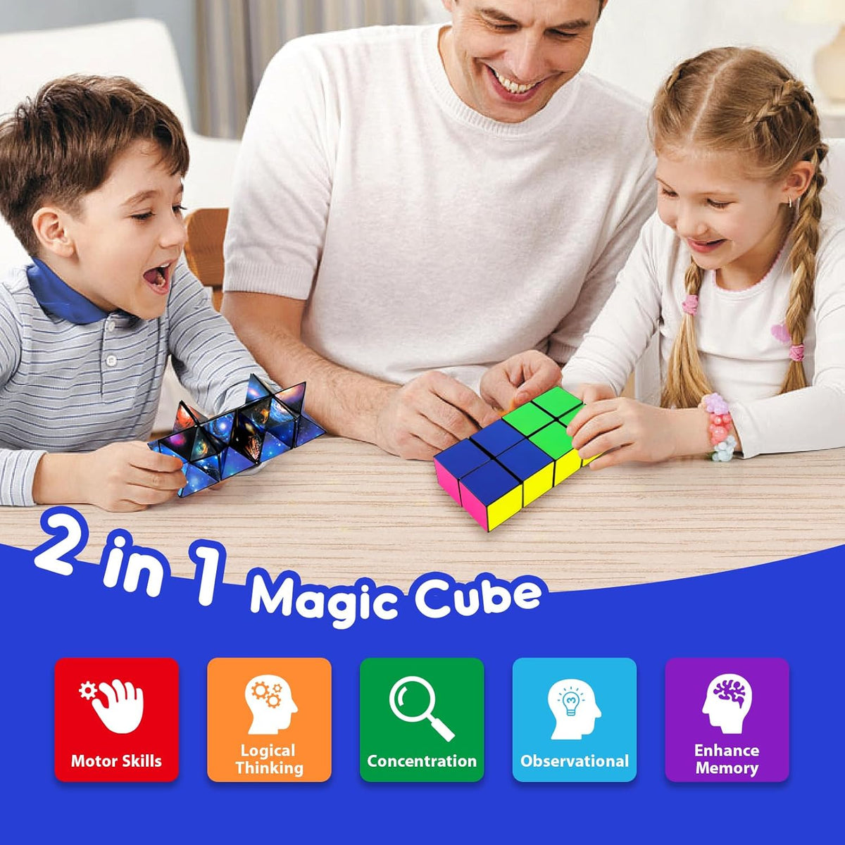 Toys for Boys Age 6-12 Birthday Gifts for 6 7 8 9 10 Year Old Boy Girls, Fidget Toys Infinity Cubes