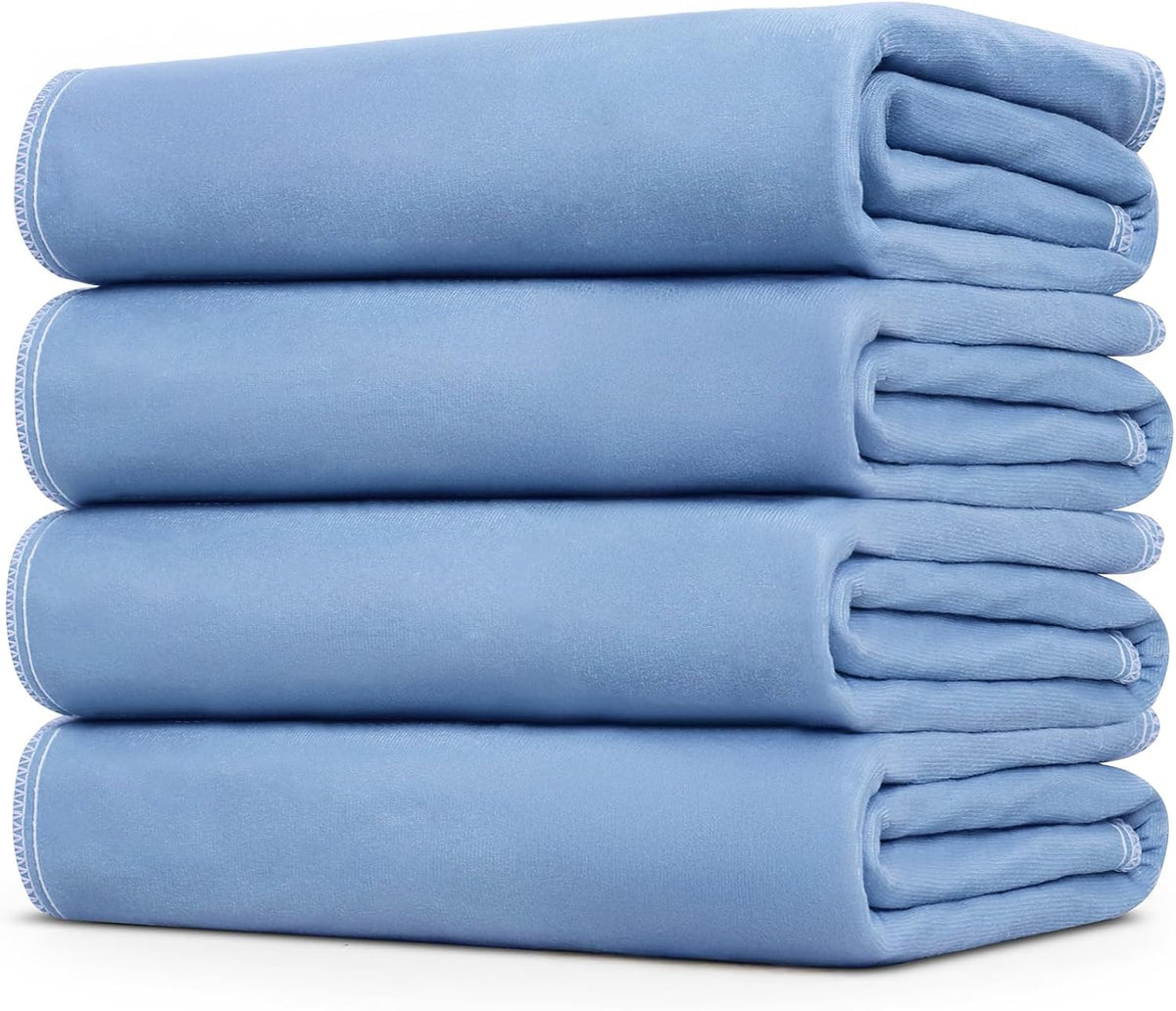 4 Pack 36" x 38" Large Absorbency Incontinence Bed Pads - Quick Drying Washable and Reusable