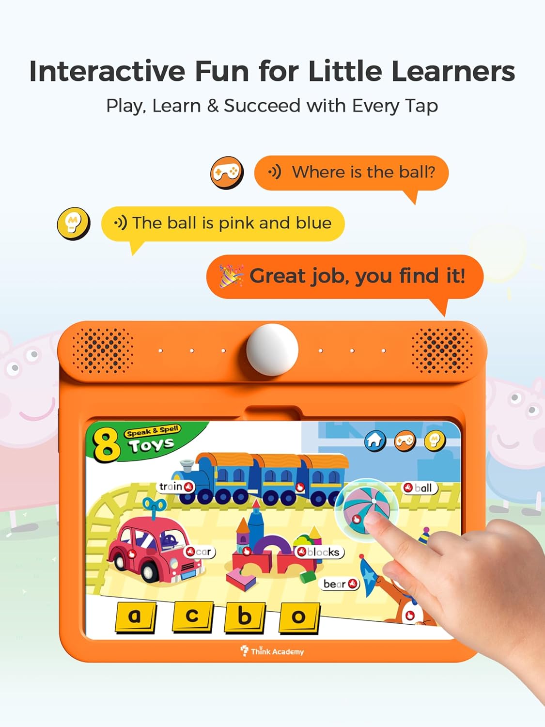 Interactive Electronic Learning Pad - Learn-to-Read System with 70 Sound Pages, Card-Insert for