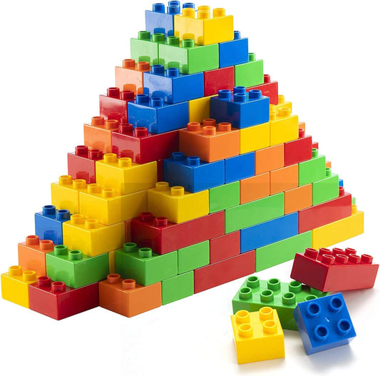 PREXTEX 150-Piece Building Blocks Set for Kids - 5-Color Building Bricks for Toddler Development