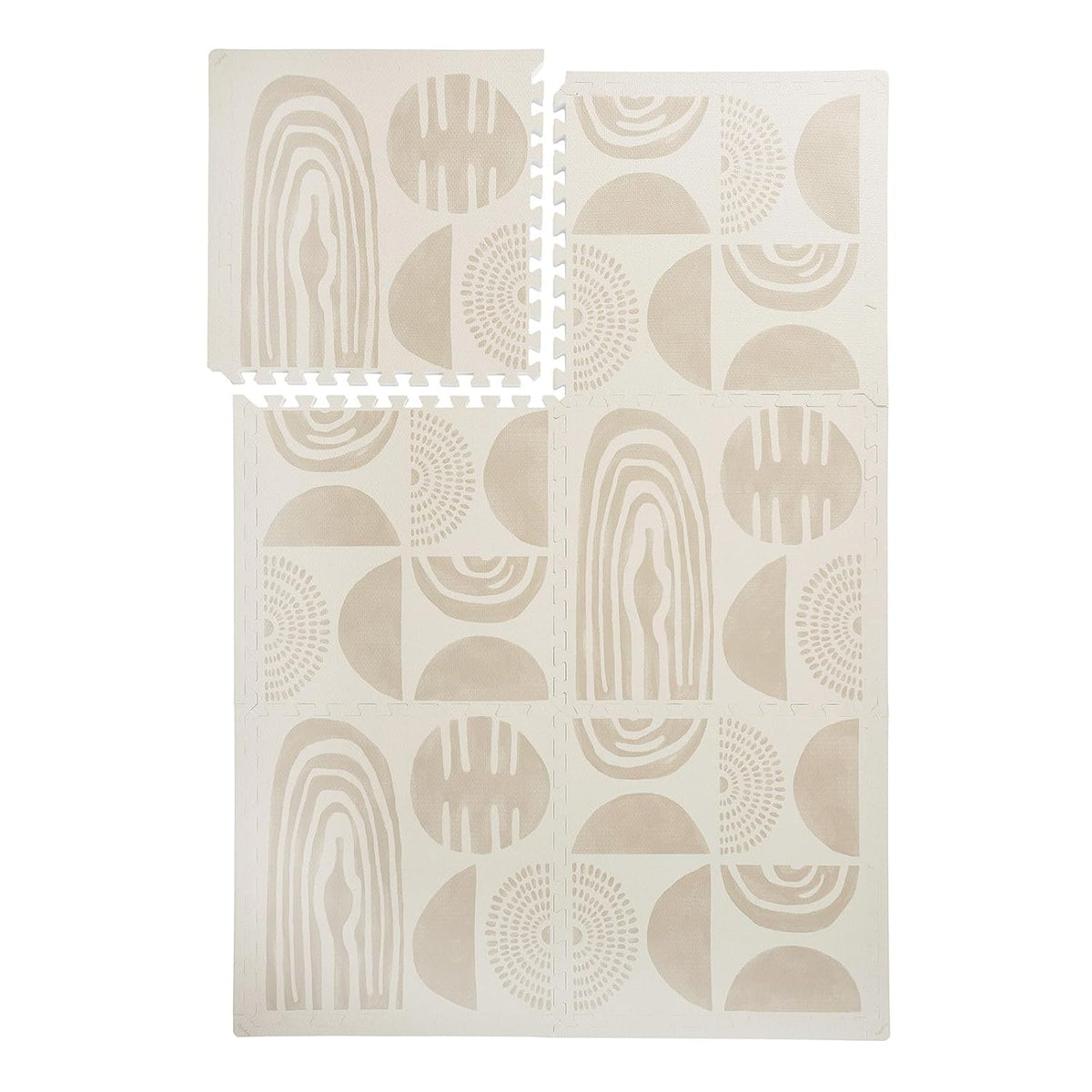 Premium Exercise & Baby Foam Play Mats - Stylish & Large Non-Toxic Odorless Floor Mat - 6 Tiles
