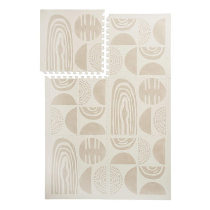 Premium Exercise & Baby Foam Play Mats - Stylish & Large Non-Toxic Odorless Floor Mat - 6 Tiles