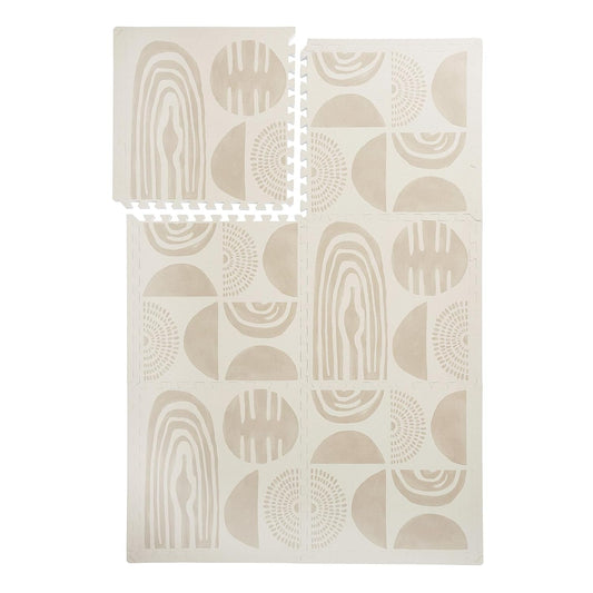 Premium Exercise & Baby Foam Play Mats - Stylish & Large Non-Toxic Odorless Floor Mat - 6 Tiles