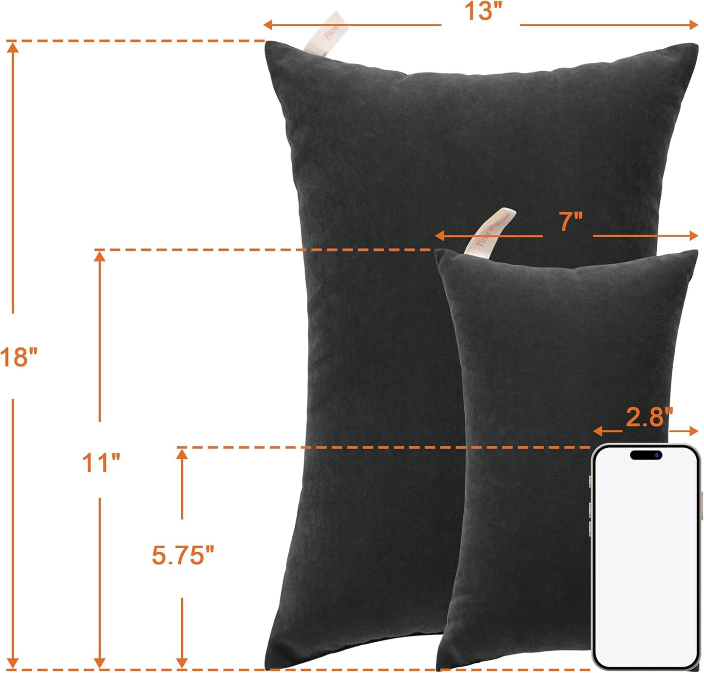 NTBAY Toddler Pillows, Down Alternative 13"x18" Pillow, Machine Washable - Soft and Breathable