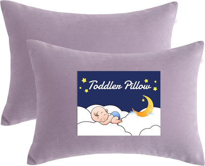 NTBAY Toddler Pillows, Down Alternative 13"x18" Pillows, Machine Washable - Soft and Breathable