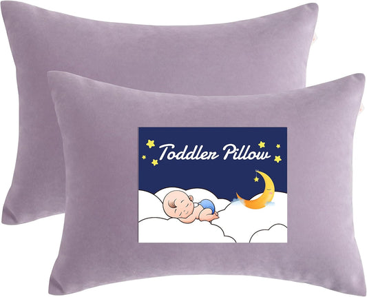 NTBAY Toddler Pillows, Down Alternative 13"x18" Pillows, Machine Washable - Soft and Breathable