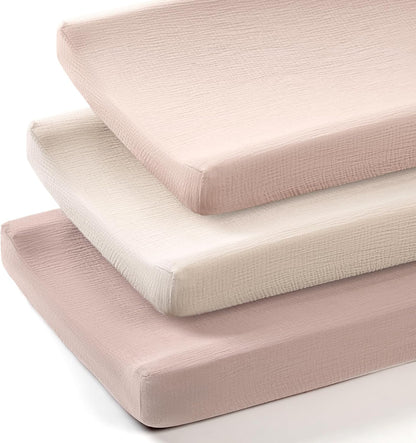 lulumoon Baby Changing Pad Cover: Muslin Diaper Changing Table Pad Cover - Changing Pad Sheets for