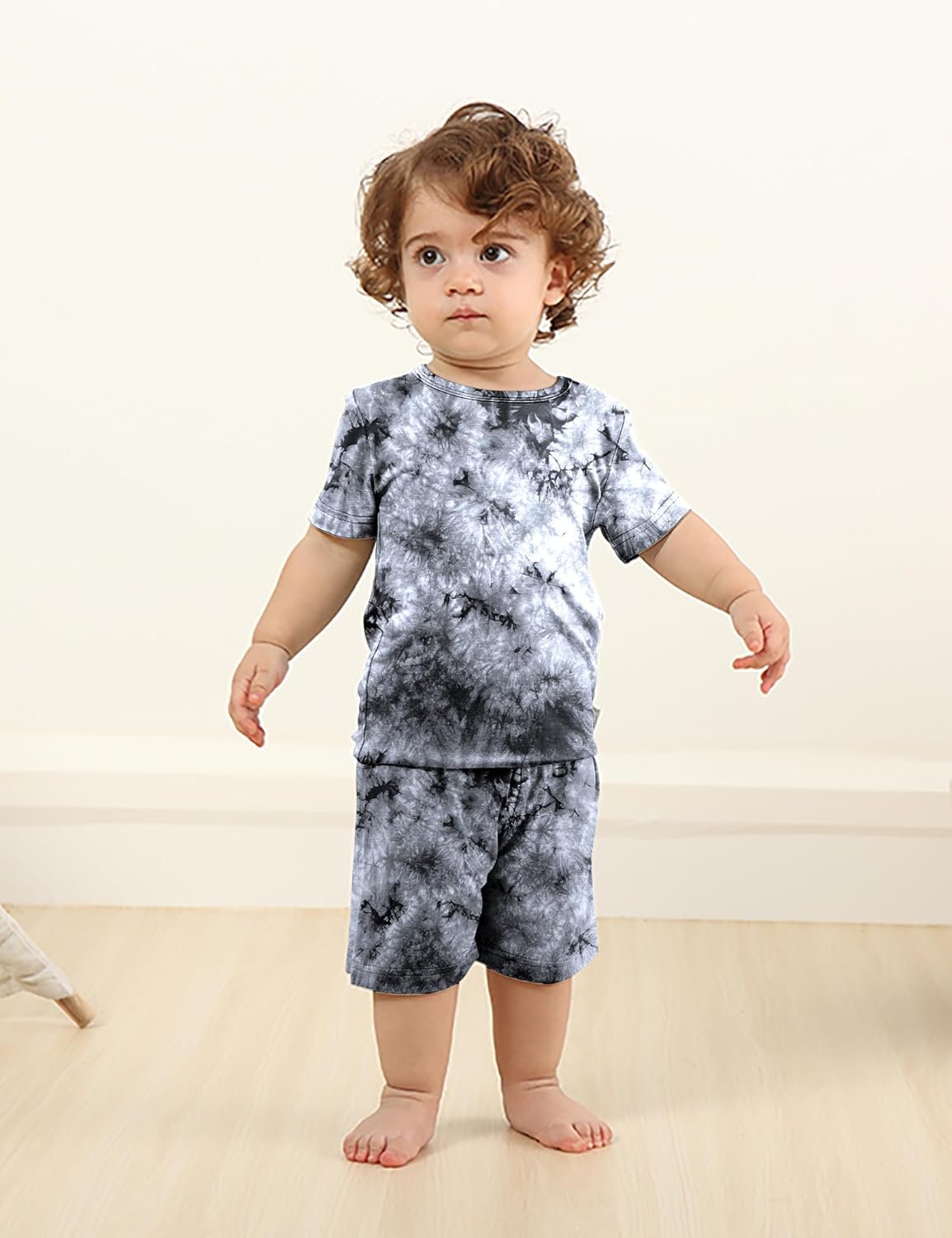 Jimonda Baby/Toddler Soft Sleepwear Short sleeve Kids Cool Pajama Outdoor 2-Piece Shirt&Shorts