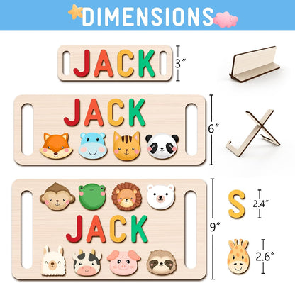 Newly Upgraded Personalized Name Puzzle for Kids, Custom Name Puzzle Personalized Baby Gifts 1st