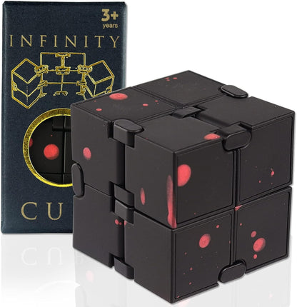 SMALL FISH Fidget Infinity Cube - Built-in Metal Never Ending Infinity Cube, Cool Sensory Infinite