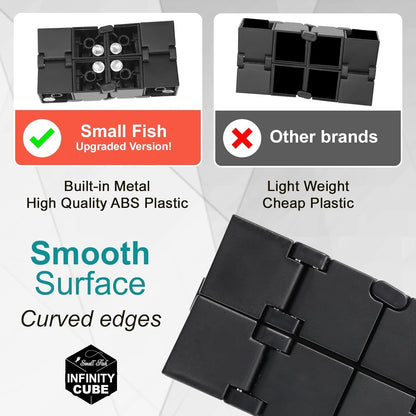 Infinity Cube Sensory Fidget Toy, EDC Fidgeting Game for Kids and Adults, Cool Mini Gadget Best for
