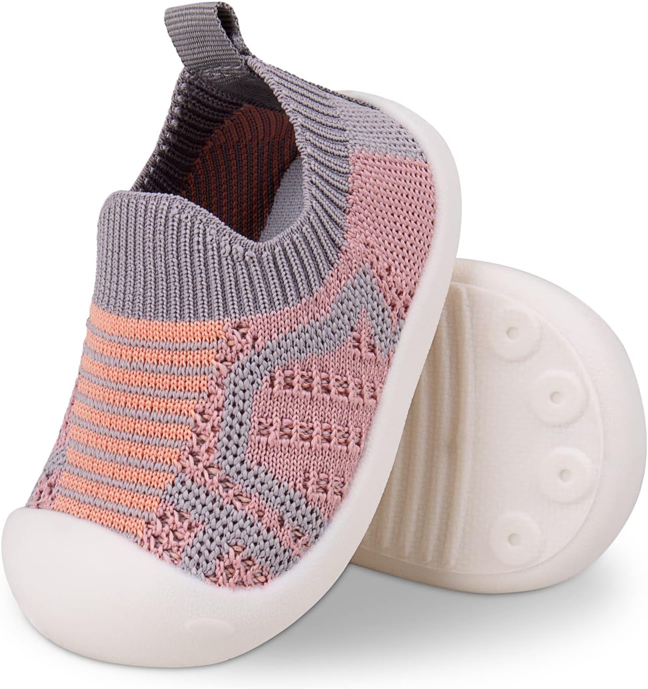 Charrost Toddler Baby Girl Boy First Walking Shoes Checkered Sneakers Sizes 3/4/5/6/7/8T. Soft