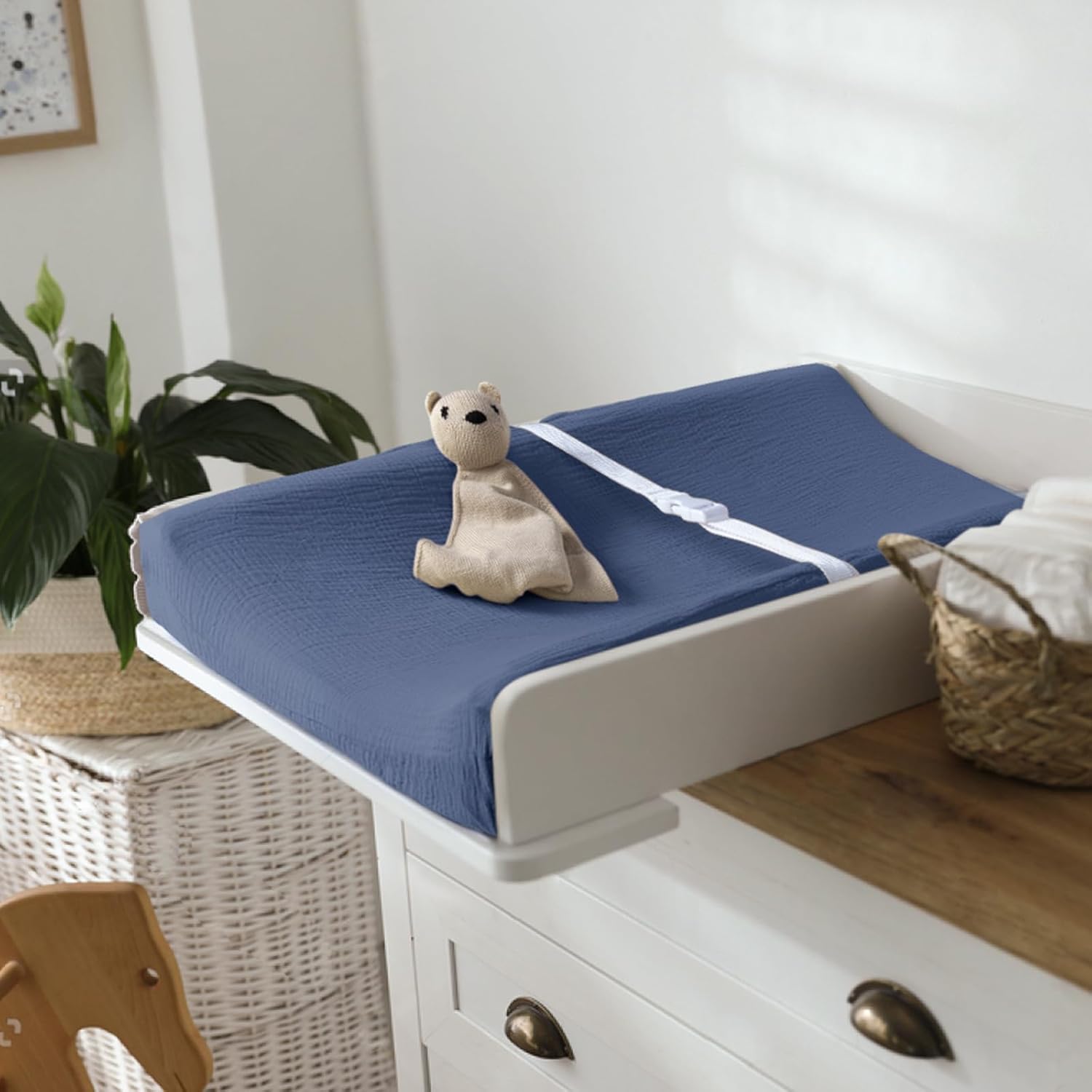 lulumoon Baby Changing Pad Cover: Muslin Diaper Changing Table Pad Cover - Changing Pad Sheets for