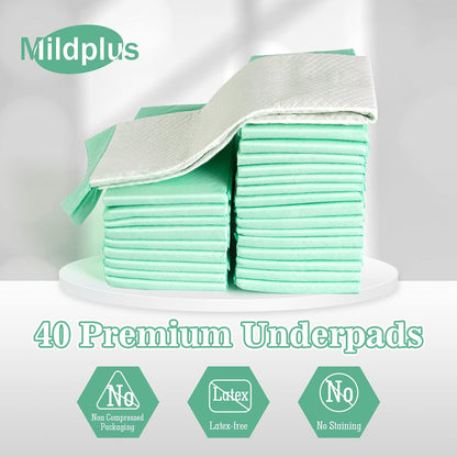 Disposable Underpads with Adhesive Tapes 23'' X 36'' Chucks Pads Heavy Absorbency Incontinence