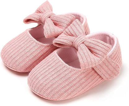 Baby Shoes Mary Jane Flats Non Slip Soft Sole Infant Toddler Sneakers First Walkers Party Christmas