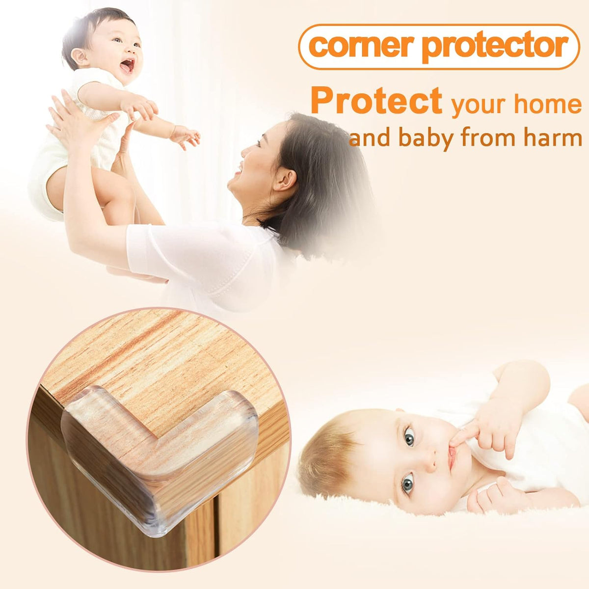 HOMREALM Baby Proofing 16 Pack Corner Protector Baby Corner Guards Furniture Corner & Edge Safety