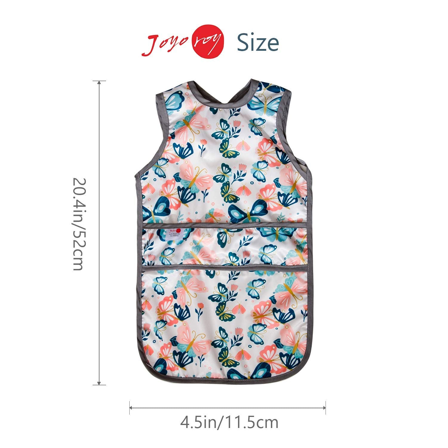 Joyo roy Mess Proof Baby Bibs for Eating Waterproof Toddler Bibs 2-4 Years Soft Machine Washable