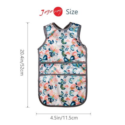 Joyo roy Mess Proof Baby Bibs for Eating Waterproof Toddler Bibs 2-4 Years Soft Machine Washable