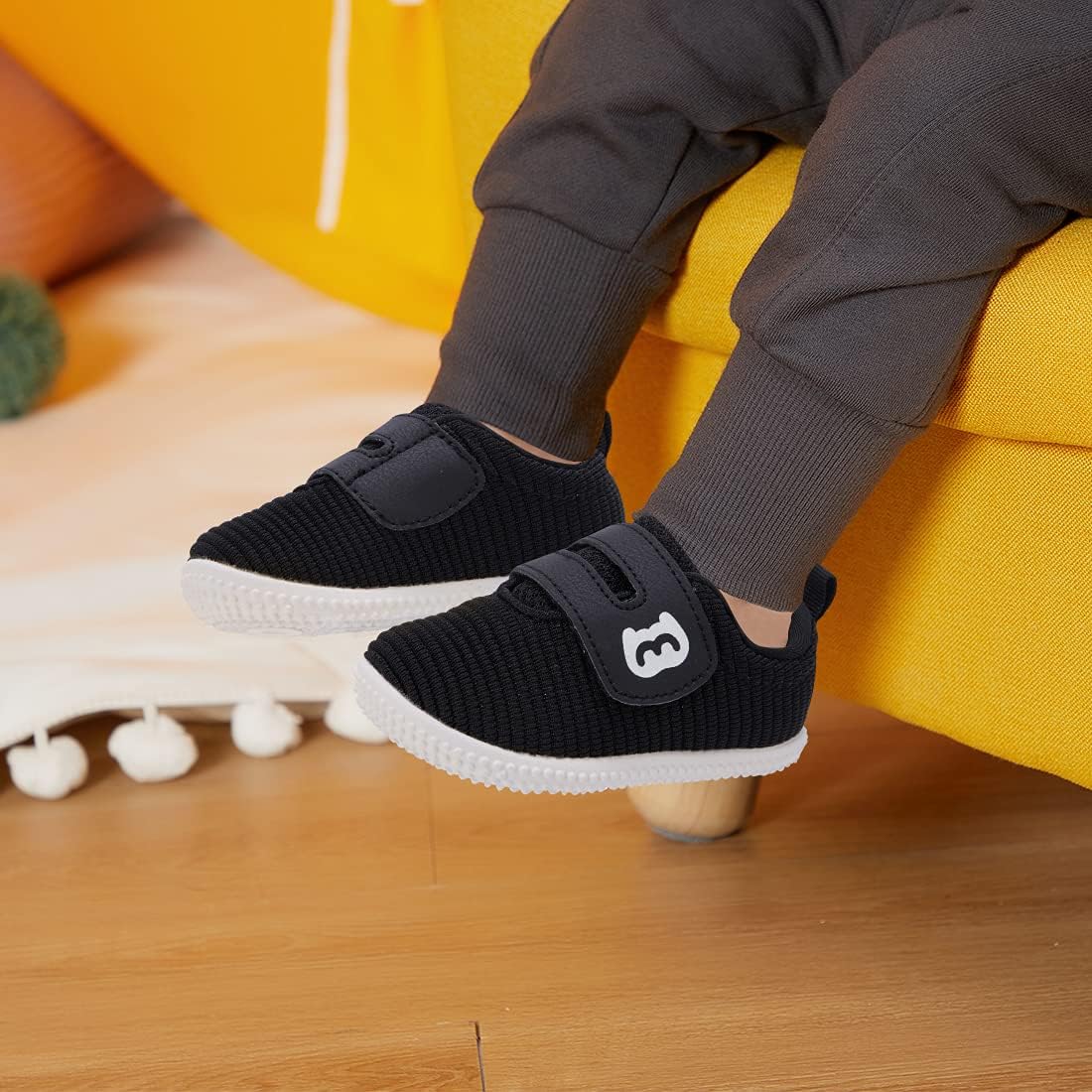 BMCiTYBM Baby Shoes Boy Girl Infant Sneakers Non-Slip First Walkers 6 9 12 18 24 Months