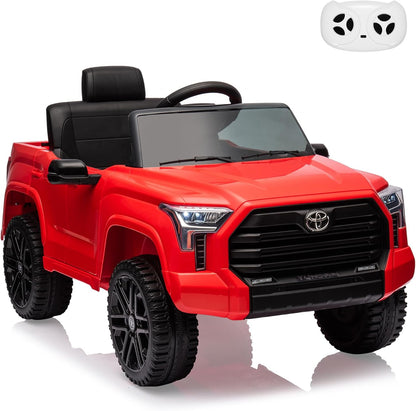 Electric Car for Kids, Licensed Toyota Tundra 12V Electric Truck, Off-Road Kids Car w/Remote