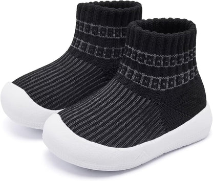 Eashi Baby Boy Girl Non-Skid Indoor Infant Walking Shoes Breathable Warm Elastic Sock Shoes with