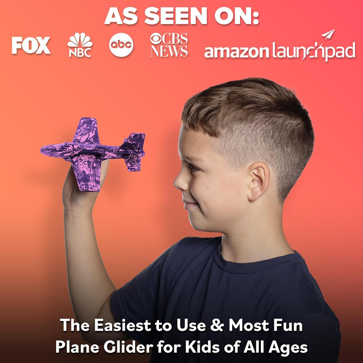 Foam Glider: Easter Basket Stuffers for Toddler to Teens - Fun Safe & Easy to Throw Girl Toys & Boy