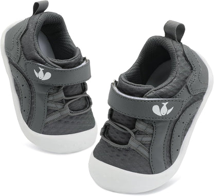 FEETCITY Wide Baby Shoes Boys Girls Baby Barefoot Shoes Breathable Infant Walking Shoe Crib Sock