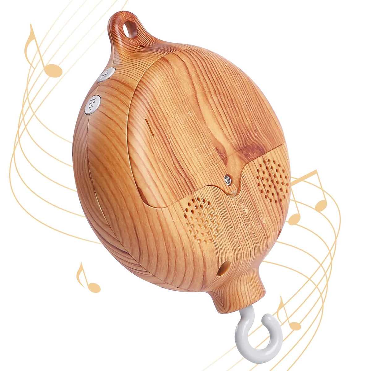 Baby Crib Mobile Musical Box - Mobile Rotary Music Box Imitation Wood - Music Box with Rotating