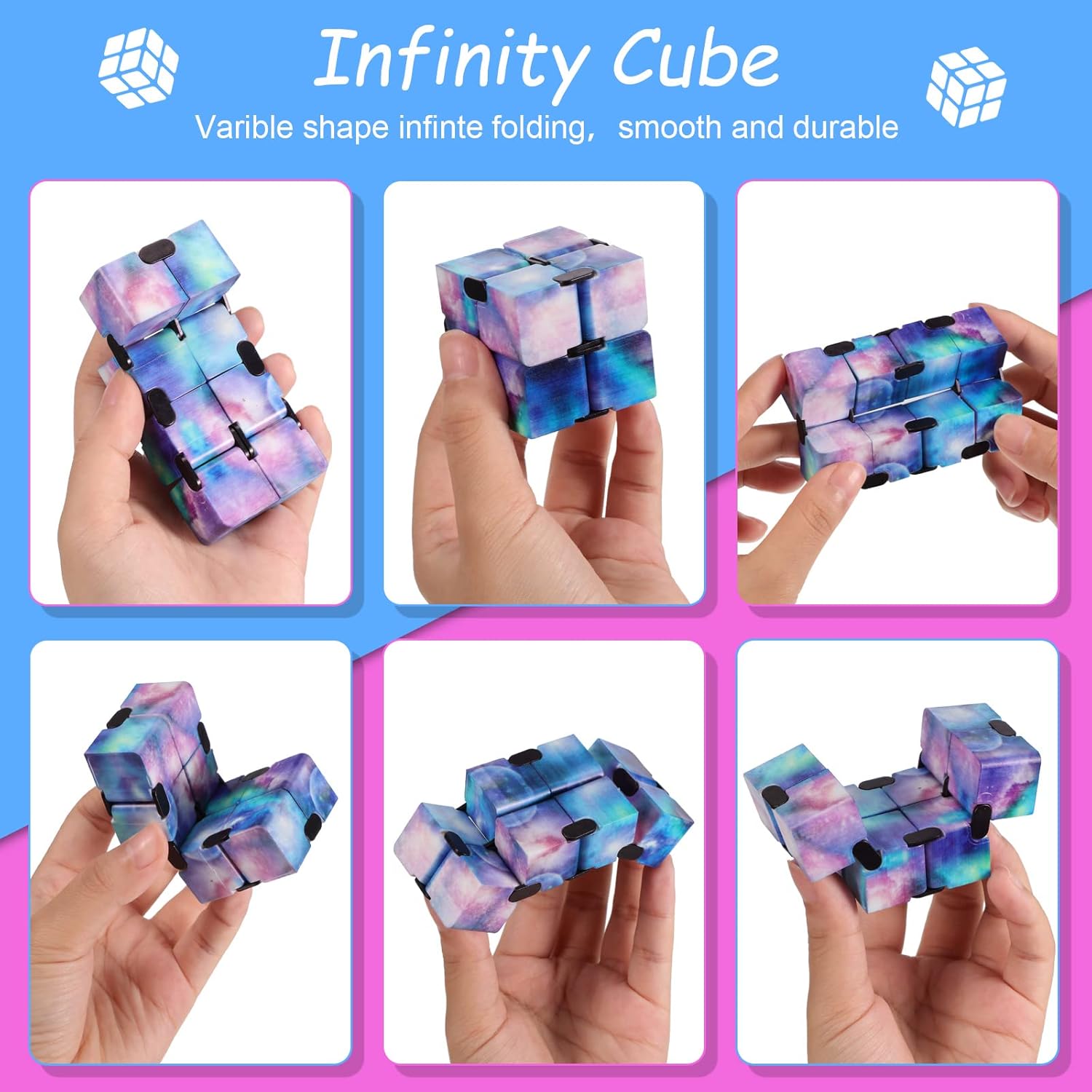 Galaxy Infinity Space Astronaut Infinity Toy Stress and Anxiety Relief Cool Hand Mini Kill Time