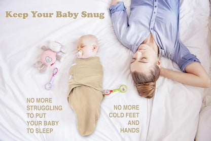 Bublo Baby Organic Preemie Swaddles 4-7 lbs - 3-Pack Premature Babies Swaddle Sleep Sack