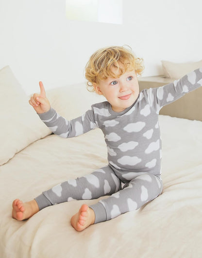 VAENAIT BABY 6M-12Y Kids Unisex Girls & Boys Soft Comfy Modal Tencel Sleepwear Pajamas 2pcs or 4pcs