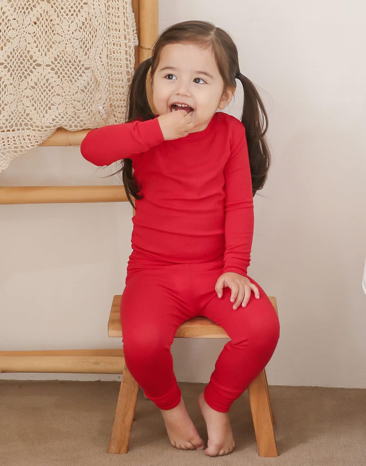 VAENAIT 6M-12Y Toddler Toddler Kids Toddler Girls Boys Soft Comfy Modal Tencel Solid Raglan