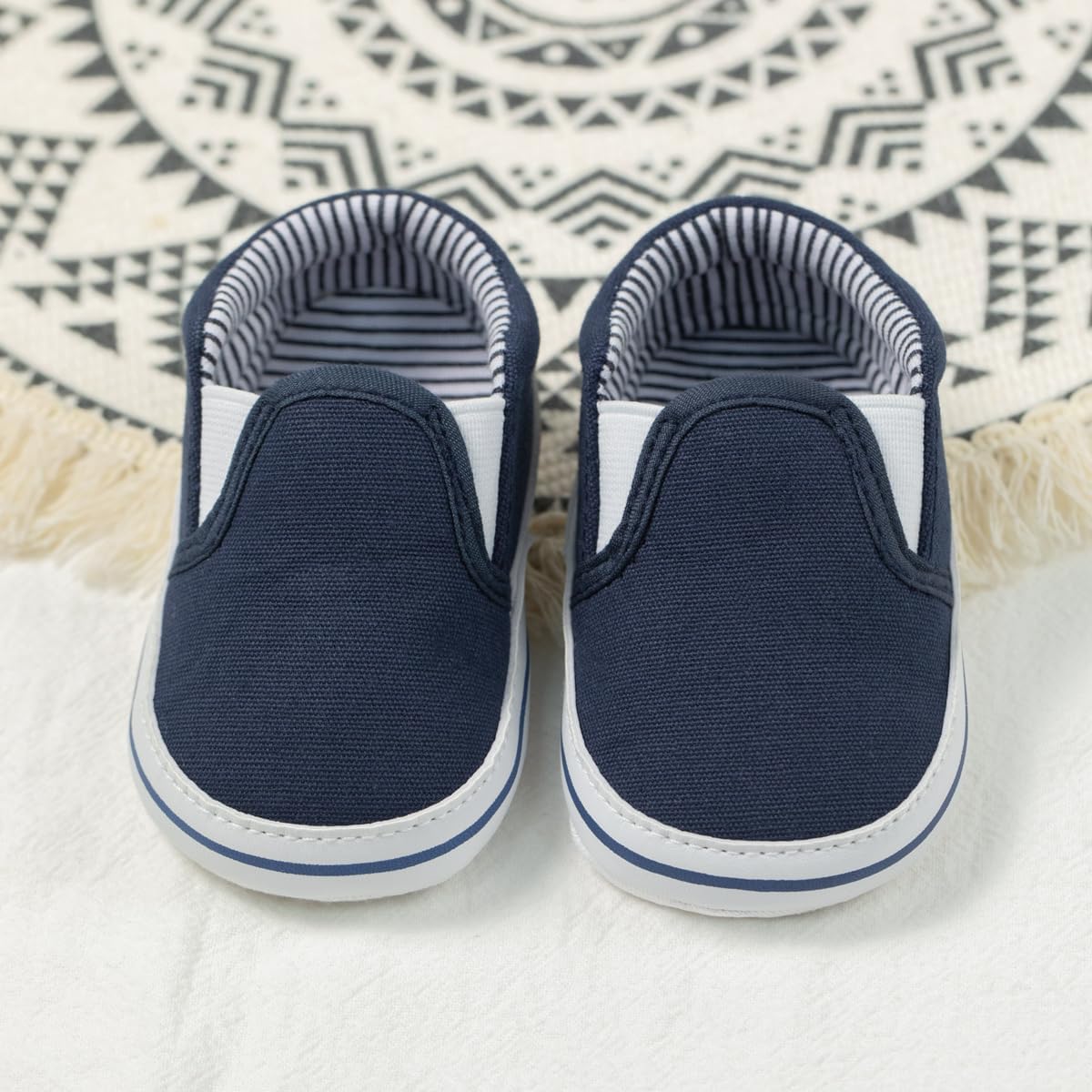 Morbido Infant Baby Boys Girls Canvas Sneaker Toddler Slip On Anti Skid Newborn First Walkers Candy
