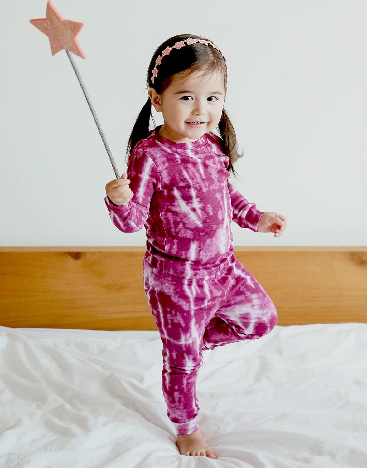 VAENAIT BABY 12M-12Y Toddler Kids Boys Girls 100% Cotton Marbling Tiedye Sung Fit Sleepwear Pajamas