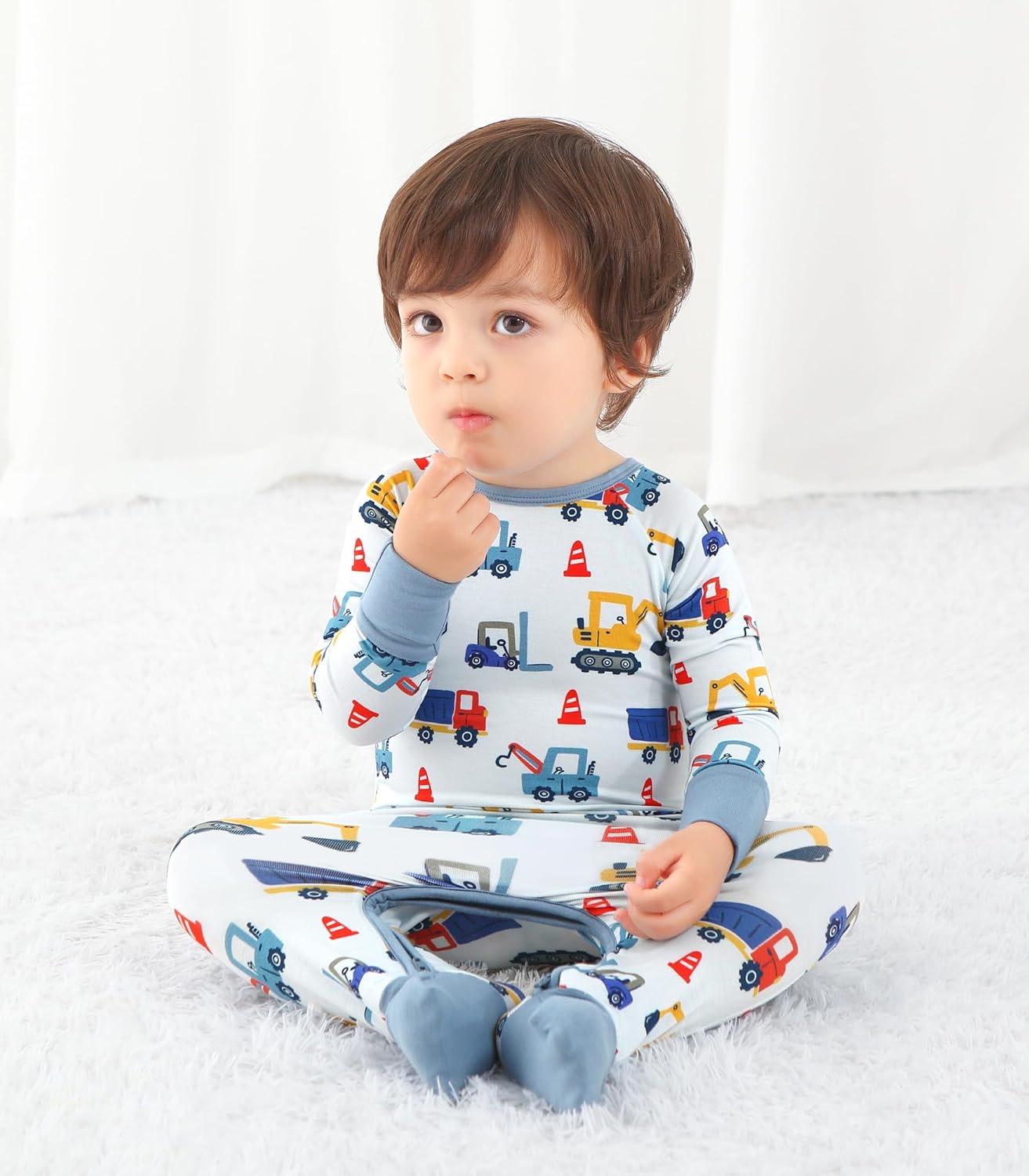 Baby Boys Girls Romper Long Sleeve Jumpsuits Infant Unisex One-Piece Bamboo Viscose Zipper Mitten