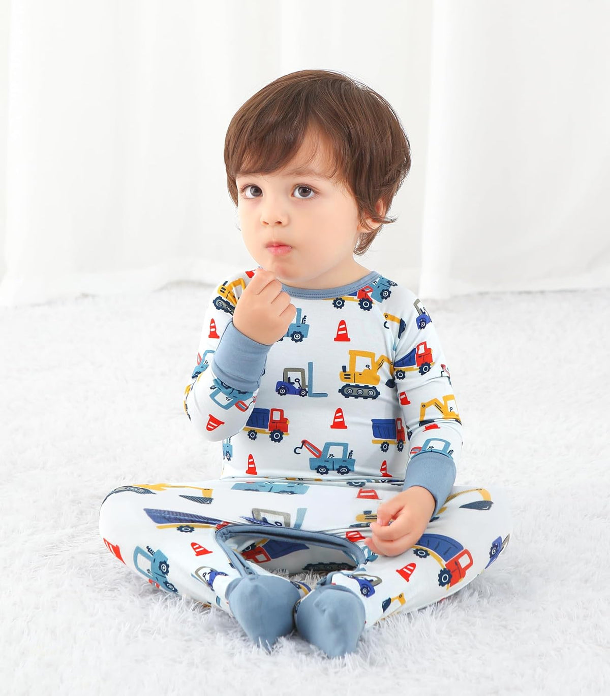 Baby Boys Girls Romper Long Sleeve Jumpsuits Infant Unisex One-Piece Bamboo Viscose Zipper Mitten