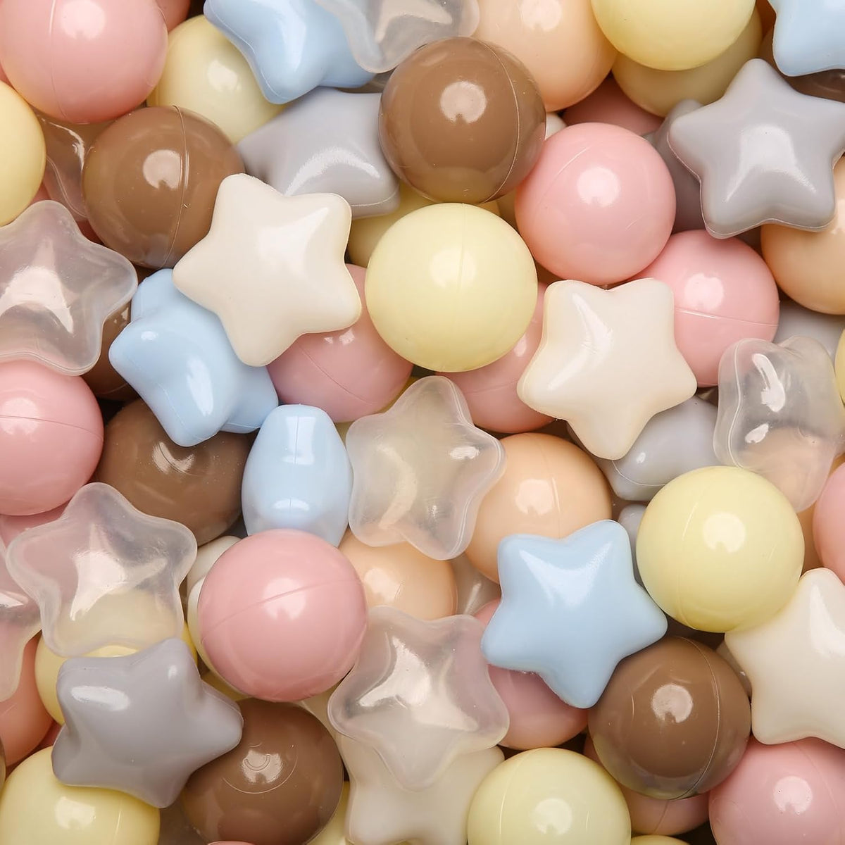 GOGOSO Ball Pits Balls for Toddlers Pack of 50 100 200 Plastics Shape Ball Non-Phthalate Non-BPA