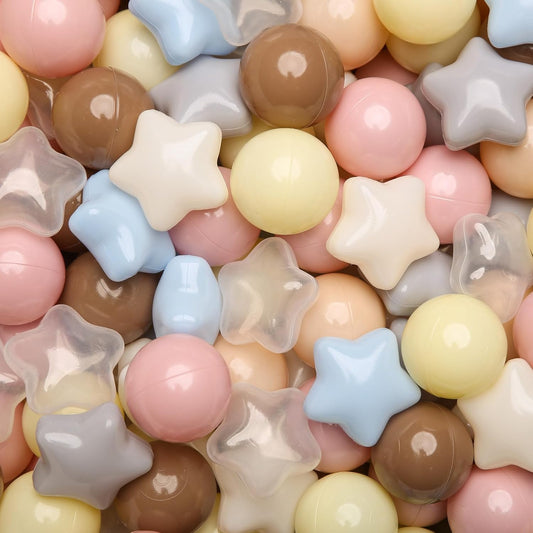 GOGOSO Ball Pits Balls for Toddlers Pack of 50 100 200 Plastics Shape Ball Non-Phthalate Non-BPA